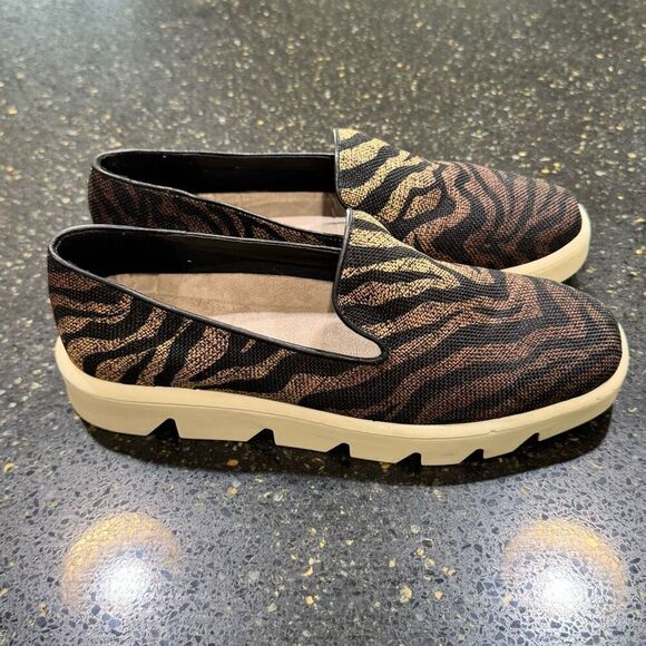 Bernardo Danica Brown Multi Zebra Platform Slip On Sneakers. Size 7. - Picture 5 of 12